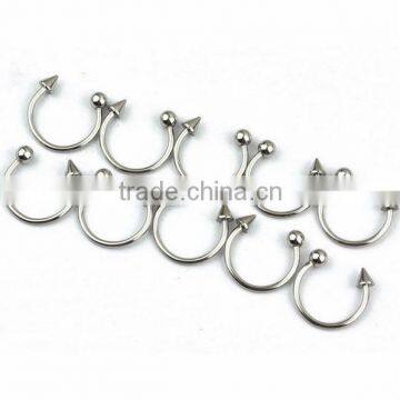 Lip Nose Septum Ear Ring Horseshoe Bar