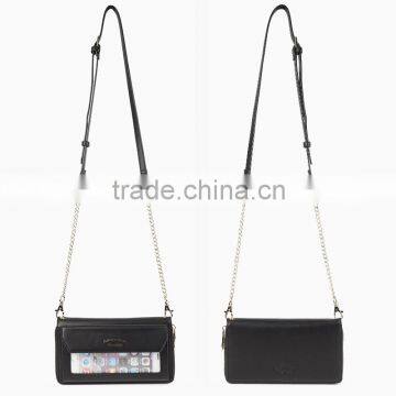 New Arrival Mobile Case for Iphone 6 Plus,Women Wallet Case with Shoulder Strap