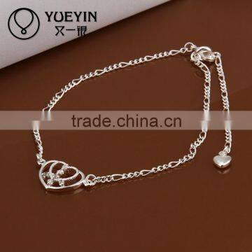 2014 2013 Latest body jewelry silver anklet bracelet