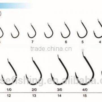 Black Nickel High carbon steel hooks fishing wholesale fishing hook