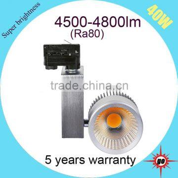 40w led cob track light 4500lm dimmable led track lighting