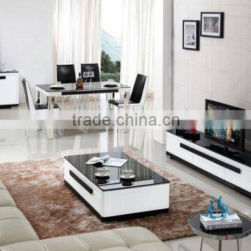 wood TV cabinet and end table furniture for living room