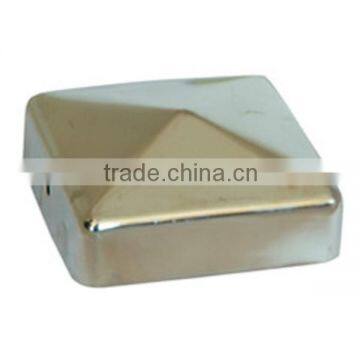 Square and Round 71x71mm Orbicular Shape Galvanized Steel Fence Post Cap photo-5
