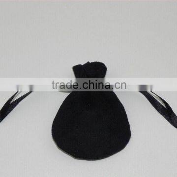 Custom Oval Velvet Pouch Jewelry Drawstring Bag With Custom Printing photo-4