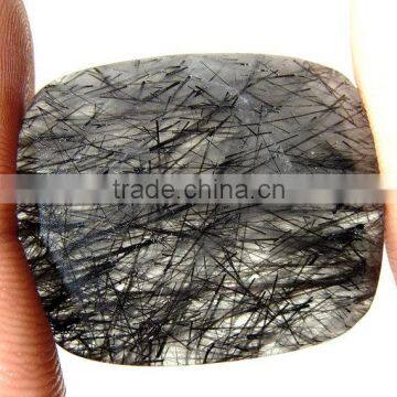 Black Rutile Cabochon