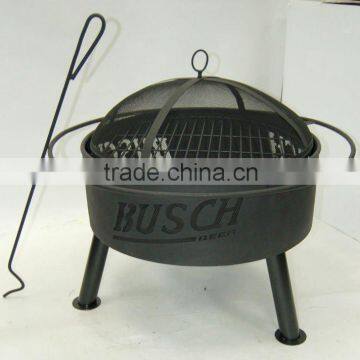 24" busch beer logo fire pits