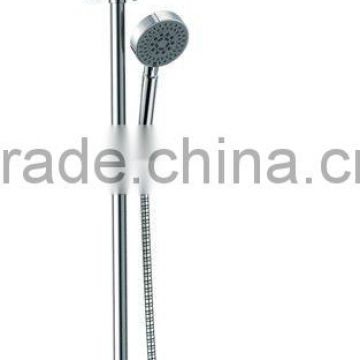 Bath faucet wall mounted chrome finish tub faucet with handheld shower head set