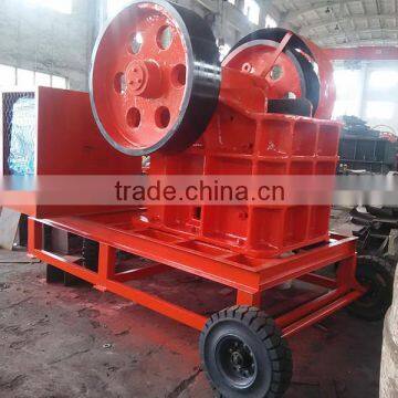 Diesel Engine PE400 600 Mobile Jaw Crusher Price