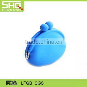 Promotion gift round shape silicone coin purse