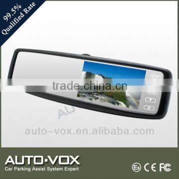 Touch screen car rear view mirror monitor