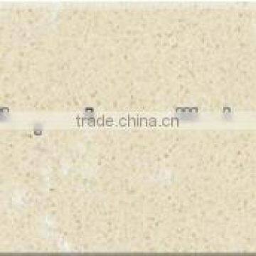 2014 popular beige artificial quartz stone tile