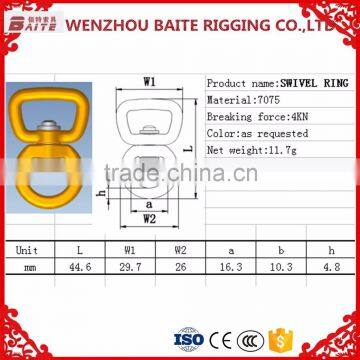 4KN Breaking Force Aluminum Double Swivel Bolt ,Red Swivel Aluminum Ring , Snap Hook Bag Parts & Accessories photo-6