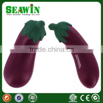 gift PU foam eggplant stress toy eggplant