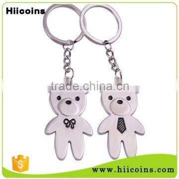 China Factory Wholesale Custom Metal Koala Bear Keychain