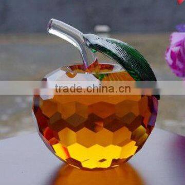 Beautiful amber crystal apple