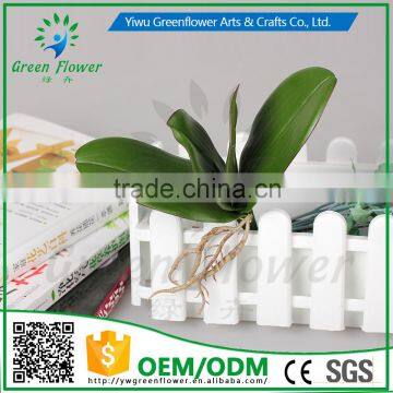 2016 Wholesale PU Latex Artificial Flowers Phalaenopsis leaves small four Real Touch Babys breath fake flower