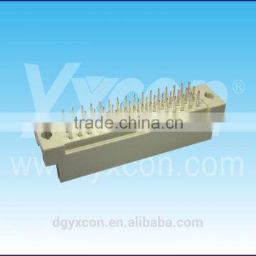 Dongguan factory 2.54mm pitch 16 pin three row DIN 41612 straight female DIN connector