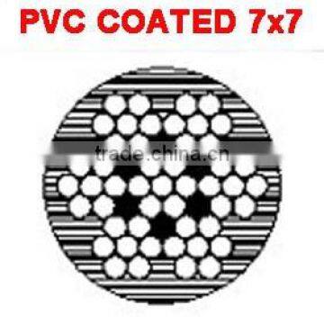 PVC COATED STEEL WIRE ROPE 7X7