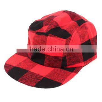 wholesale cotton plain five panel cap