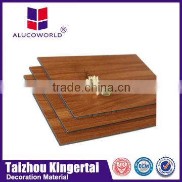 Alucoworld outdoor wood sign board material aluminum composite panel