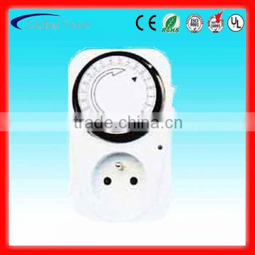 GT3-2104 French type 3500W mechanical timer switch with CE