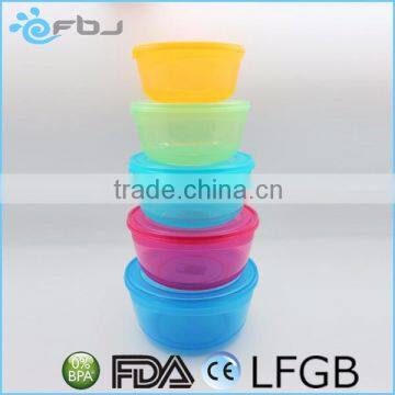 Colored Plastic Microwave Reheatable Food Container