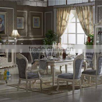 Home Furniture / Glass Wine Cabinet / Bigger Solid Wood Sideboard / Rectangle Dining Table With 6 Dining Chairs CZ101