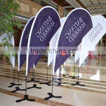 Good Quality Supermarket Teardrop Hang Banner Stand photo-2