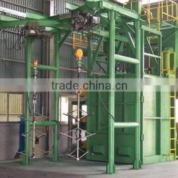 1 Machinery for Steel Measuring Tape Q37 Rotary Hook Shot Blasting Machine photo-2