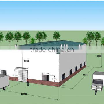 Environmental control system fireproof sandwich panels steel structure warehouse