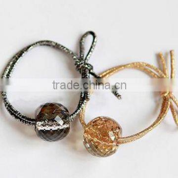 fancy gold balls ponytail holders hair accessories