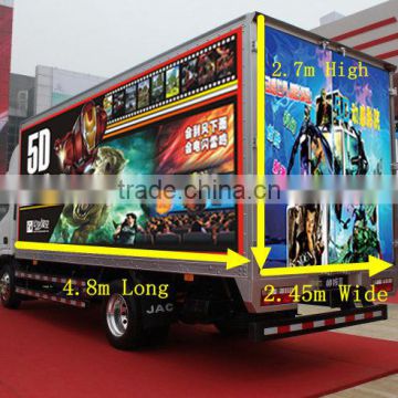 hot sale 5D 7D 9D 12D 13D truck mobile cinema 9 seats