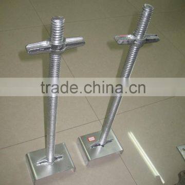 scaffolding frame accessories adjustable u-head screw jack base with nuts