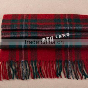 Wool Cashmere Scottish Tartan Scarf WCS14112212 photo-4