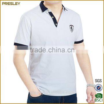 180 grams fabric weight and plain dyed technics polo shirts for men from China