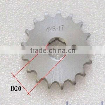 front motorcycle sprocket 17 teeth for ATV spare parts