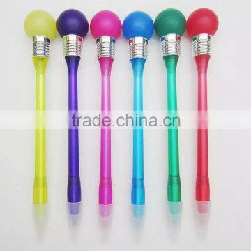 good quality plastic light pen, bouncing pen, pen will bouncing ball