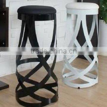 beautiful metal silk round Bar Stool