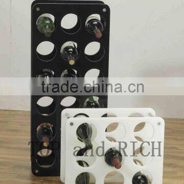 Wholesale acrylic decorative wall mounted wine racks