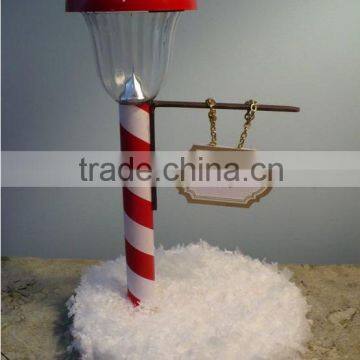 2015 Cute north pole made out of solar light