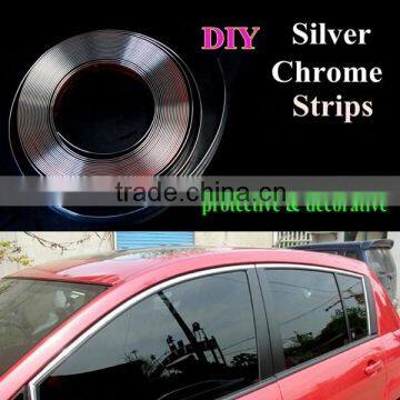 DIY New style self-adhesive car body protective & decorative car chrome strips