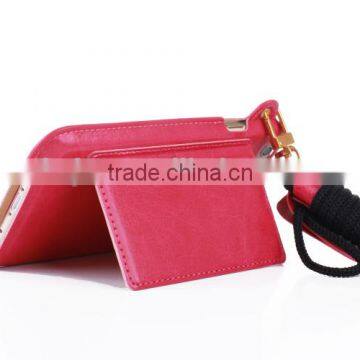 Protective cover case with lanyard,mobile phone and key case PU material