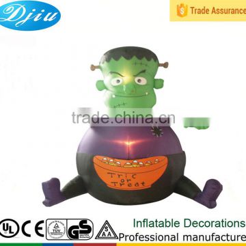 DJ-202 2015 Green inflatable Alien ET sitting decoration led light