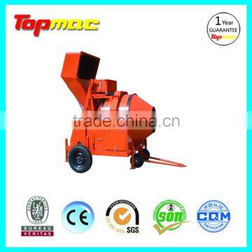 2016 Hot Sell Topmac Brand Concrete Mixer by Diesel Hydraulic Hoist Hopper