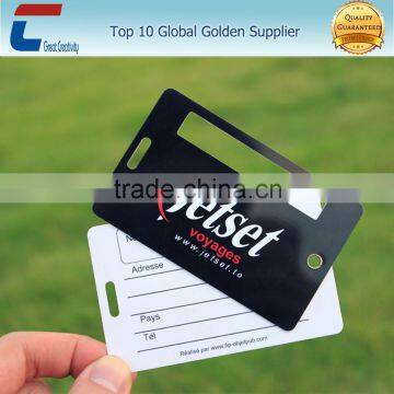 factory price hard pvc luggage tag