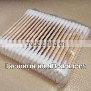 Cheap wooden cotton buds,ear cleaning cotton swabs