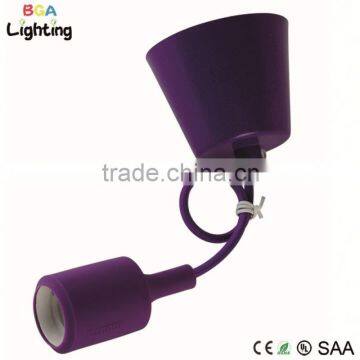 SAA E27 Silicone Mini Pendant Lamp Rubber with Plastic Canopy