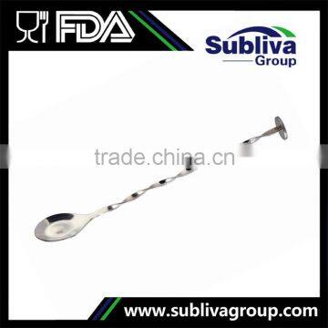 2016 Stainless Steel 304 Twisted Tail Cocktail Spoon