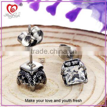 316L Stainless Steel Earrings Fancy Earring Stud Wholesale Tiny Cool Latest Fashion Women Stainless Steel Earring 2015 photo-3