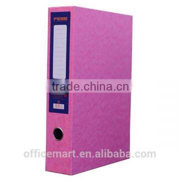 Pink Box File With Pressboard Cover